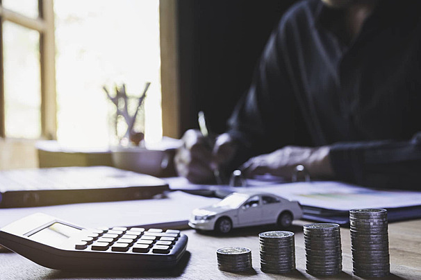 Financial advisors meeting with clients